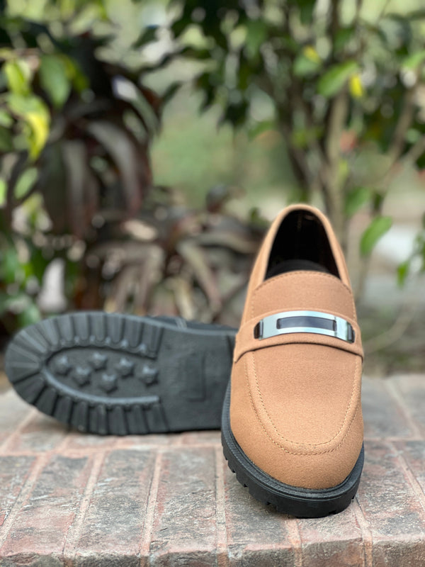 CHUNKY LOAFERS - MUSTARD